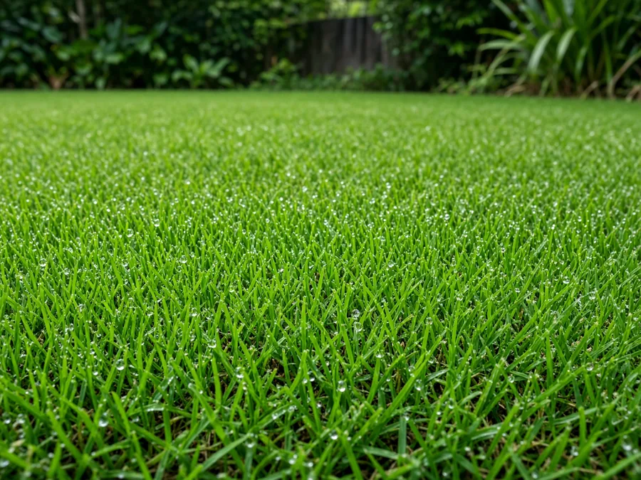 Rumput baru dipotong, dekat